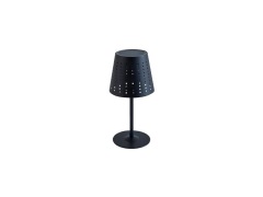 Lindby - Hilario Portable Solar Cell Tafellamp Zwart
