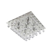 Lindby - Annica Square Plafondlamp Chrome/Clear