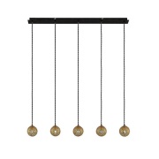 Lucande - Zale 5 Hanglamp Gold/Black