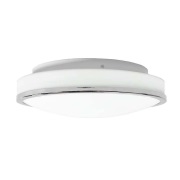 Lindby - Lyss Round LED Plafondlamp IP44 Ø28 Chrome