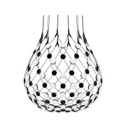 Luceplan - Mesh Hanglamp Ø80xH60 Phase 3m Black