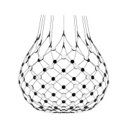 Luceplan - Mesh Hanglamp Ø100xH90 Phase 3m Black