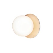 Nuura - Liila 1 Wand-/Plafondlamp IP44 Medium Nordic Gold/Opal White