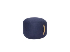 Hübsch - Mochi Poef Ø50 Donker Blue