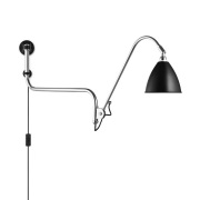 GUBI - Bestlite Bl10 Wandlamp Ø16 Chroom Zwart