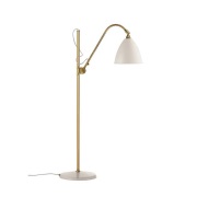GUBI - Bestlite Bl3 VloerLamp Ø21 Geelkoper/Matte Wit