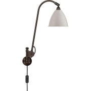 GUBI - Bestlite BL6 wandlamp, Ø 16 cm, zwart/messing/wit