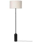 GUBI - Gravity VloerLamp Zwart Staal/Canvas