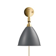 GUBI - Bestlite Bl7 Wandlamp Ø16 Geelkoper/Gray