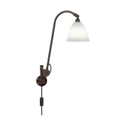 GUBI - Bestlite BL6 wandlamp, Ø 16 cm, zwart/porselein