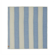 OYOY Living Design - Striped Quilted Deken Blauw/Clay