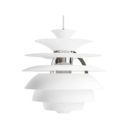 Louis Poulsen - PH Snowball hanglamp, wit/chroom, Ø 40 cm