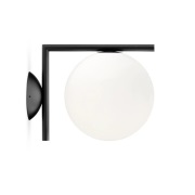 Flos - IC C/W1 Plafondlamp/Wandlamp Matte Zwart