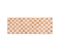 ferm LIVING - Check tapijt 70 x 180 cm crème/naturel