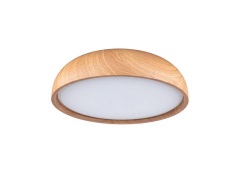 Paulmann - Oka LED Plafondlamp IP44 Wit/Hout