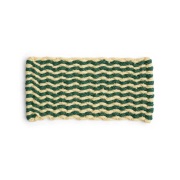 HAY - Coco Stripe Wave Deurmat Donker Groen/Wit