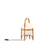 Santa & Cole - Cestita Taffellamp Wood/White
