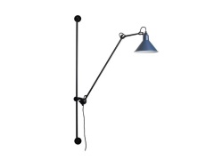 Lampe Gras - 214 Wandlamp Conic Black/Blue