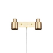 Globen Lighting - Clark 2 Wandlamp Brushed Brass