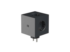 Avolt - Square 2 Socket Extender w/30W Dual USB-C Stockholm Black Avol...
