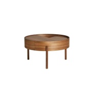 Woud - Arc Sofa-tafel Ø66 Walnut