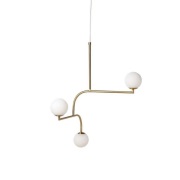 Pholc - Mobil 70 hanglamp messing/opaal