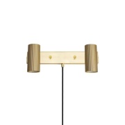 Globen Lighting - Hubble 2 Wandlamp Brushed Brass