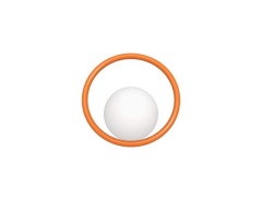 Swedish Ninja - Hula Hoop Wandlamp Zesty Orange