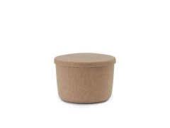 Normann Copenhagen - Hide Storage Poef Small Zand