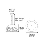 Lodes - Kelly So Hanglamp Ø80 Wit