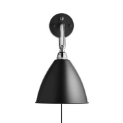 GUBI - Bestlite Bl7 Wandlamp Ø16 Chroom Zwart
