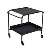 Hübsch - Push Trolley Zwart