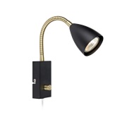 Markslöjd - Ciro Flex Wandlamp Zwart/Geel Koper