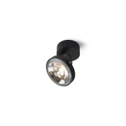 Trizo21 - Pin-Up 1 Round Plafondlamp Zwart