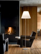 Luceplan - Costanza VloerLamp met Dimmer Alu/Concrete Gray