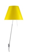 Luceplan - Costanza Wandlamp met Dimmer Alu/Smart Yellow