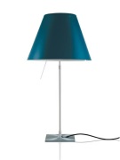 Luceplan - Costanza Tafellamp met Dimmer Alu/Petroleum Blue
