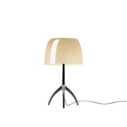 Foscarini - Lumiere Piccola Tafellamp E14 Zwart Chroom/Warm Wit Dimm