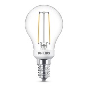 - Lichtbron LED 2,5W Glas Kroon (340lm) Dimbaar E14 - Philips