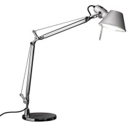 Artemide - Tolomeo Tafellamp Matte Aluminium met Aluminium Voet
