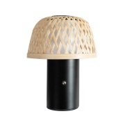 Lindby - Nifelia LED Portable Taffellamp Dim. CCT Hout/Zwart