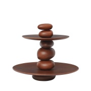 ferm LIVING - Pebble Dessert Stand Donker Brown