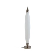 Lucande - Tarell LED Vloerlamp H146 Dim. Wit/Nikkel
