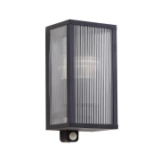 Lindby - Peldar Fluted Buiten Wandlamp w/Sensor Zwart
