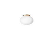 Nuura Aps - Rizzatto 301 Wand-/plafondlamp Satin Brass/Opal Nuura