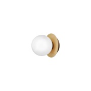 Nuura Aps - Liila 1 wand-/plafondlamp, IP44, goud/opaal,  Ø 12 cm Nuur...