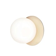 Nuura Aps - Liila 1 Wand-/Plafondlamp IP44 Large Nordic Gold/Opal Whit...