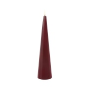 Uyuni Lighting - Kegel Kaars LED 6,8x30 cm Wine Rood/Smooth