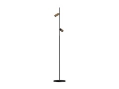 ANTIDARK - Decor F2 LED Vloerlamp Double Dim. Zwart/Messing