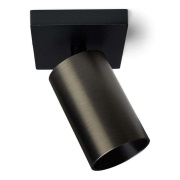 ANTIDARK - SpotOn1 Plafond/Wandlamp Zwart/Titanium